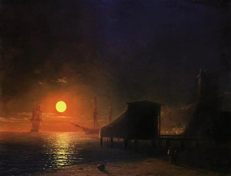 Feodosia. Noite de Lua - Ivan Aïvazovski