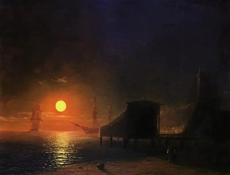 Feodosia. Noite de Lua - Ivan Aïvazovski