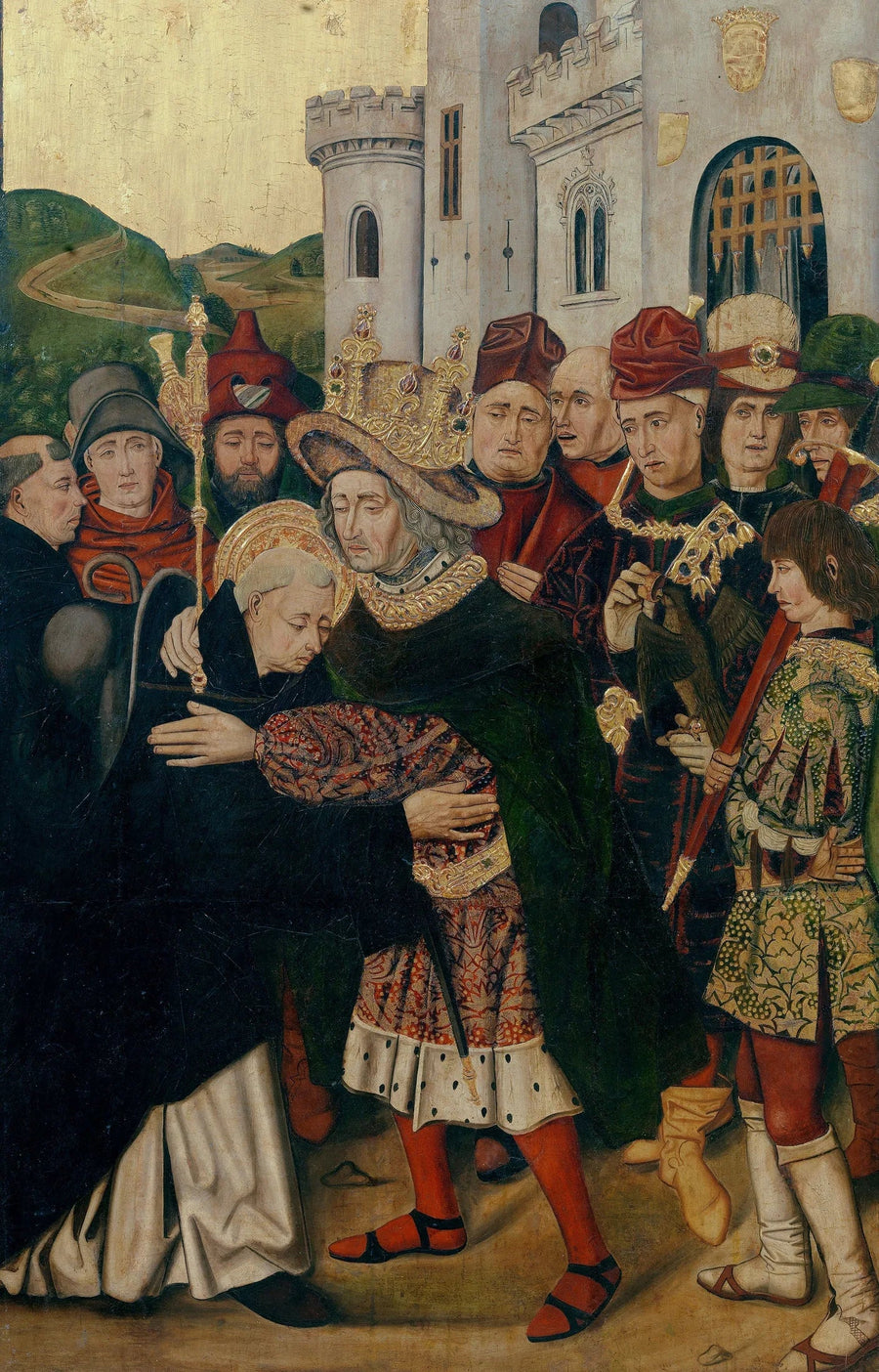 Ferdinand Ier de Castela recebendo Santo Domingo de Silos - Bartolomé Bermejo