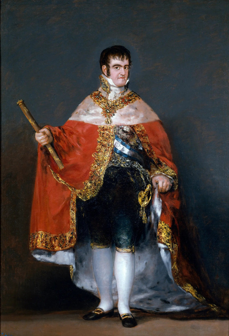 Fernando VII com a capa real - Francisco de Goya