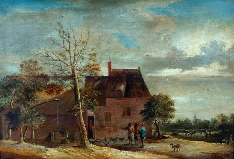 Fazenda com personagens - David Teniers Júnior