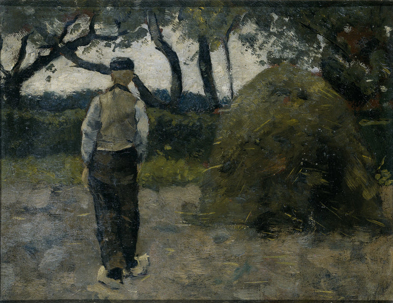 Fermier avec une botte de foin (1889) - Richard Roland Holst