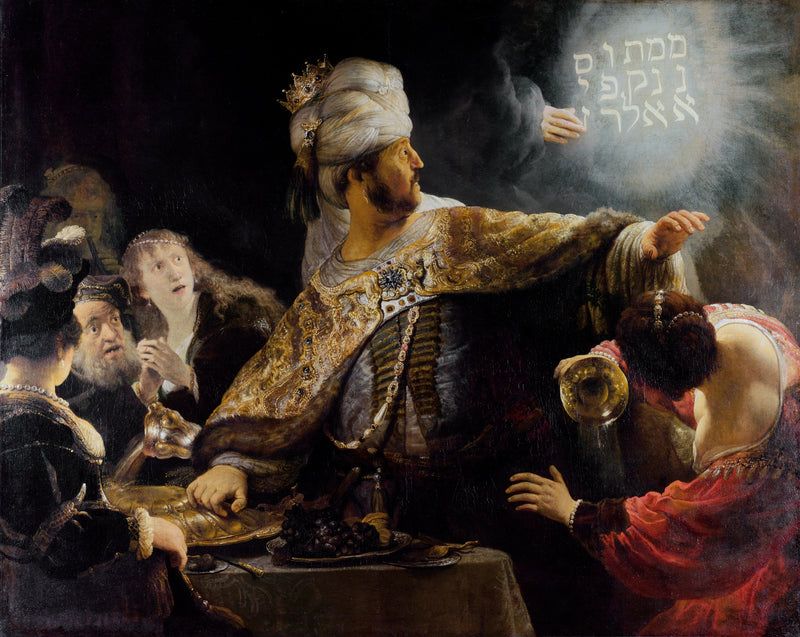 O Banquete de Balthazar - Rembrandt