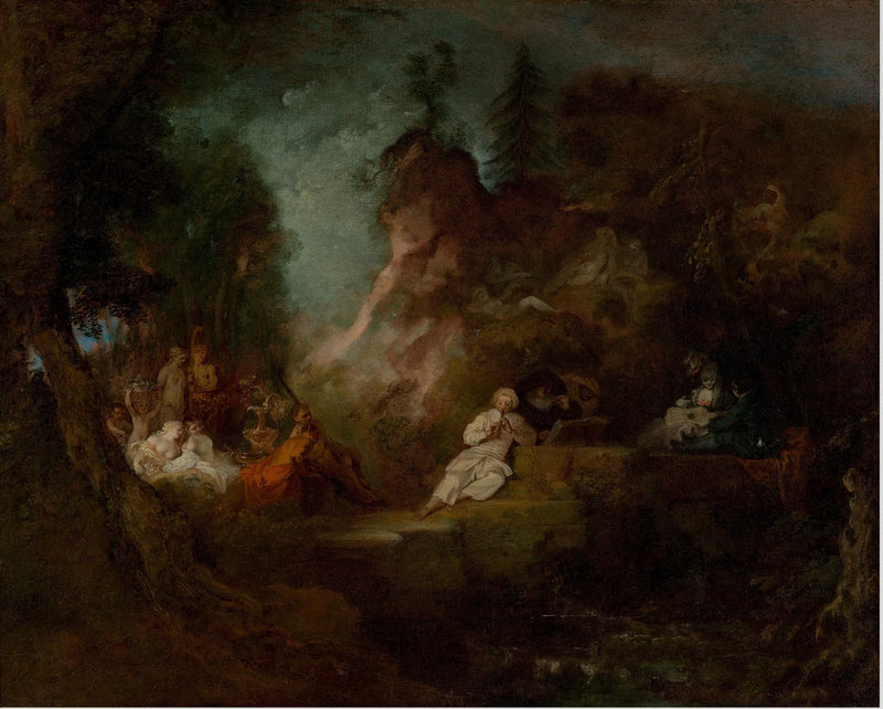 Festividades em homenagem a Pan - Antoine Watteau