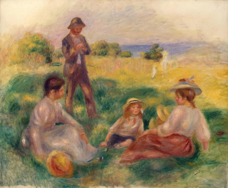 Festa no campo em Berneval - Pierre-Auguste Renoir