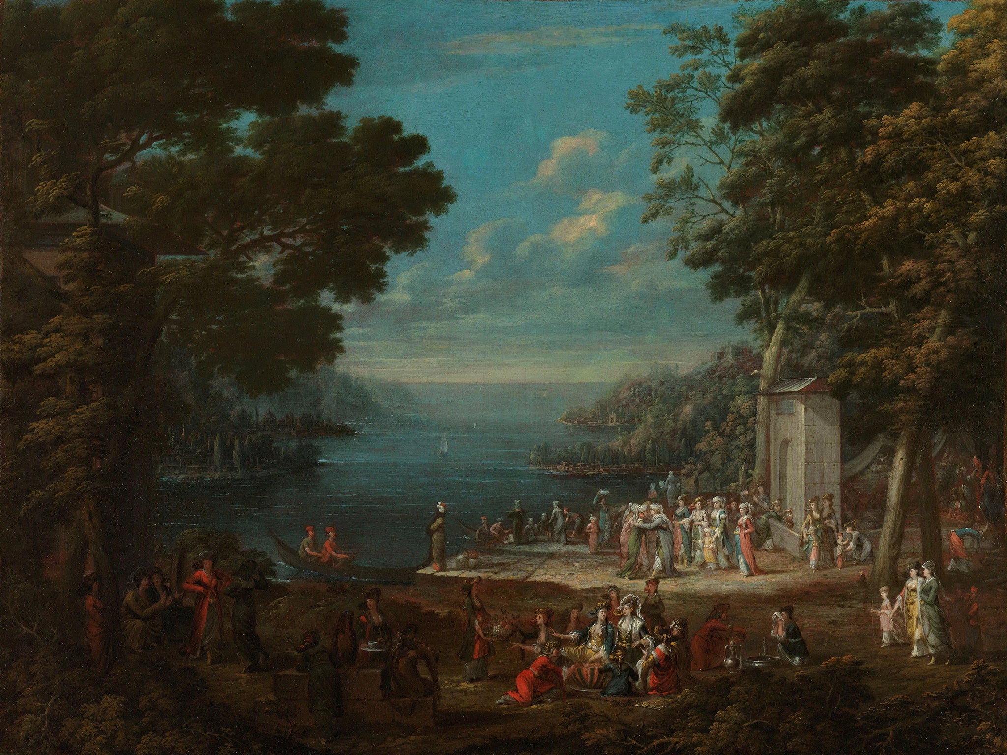 Fête des dames à Hünkâr İskelesi sur le Bosphore - Jean-Baptiste van Mour