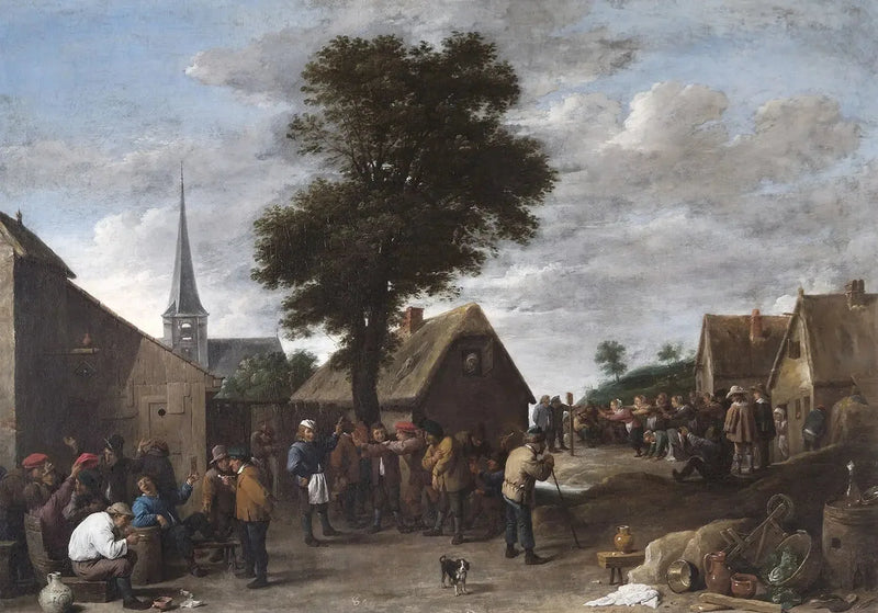 Festa da aldeia flamenca - David Teniers, o Jovem
