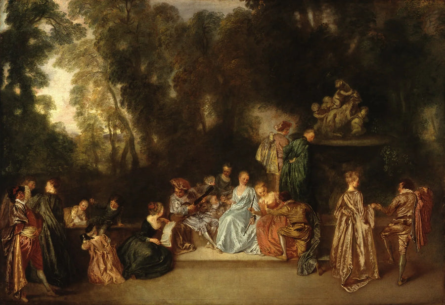 Festa ao ar livre - Antoine Watteau