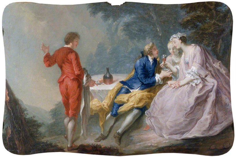 Fête galante: peça de conversa - Antoine Watteau