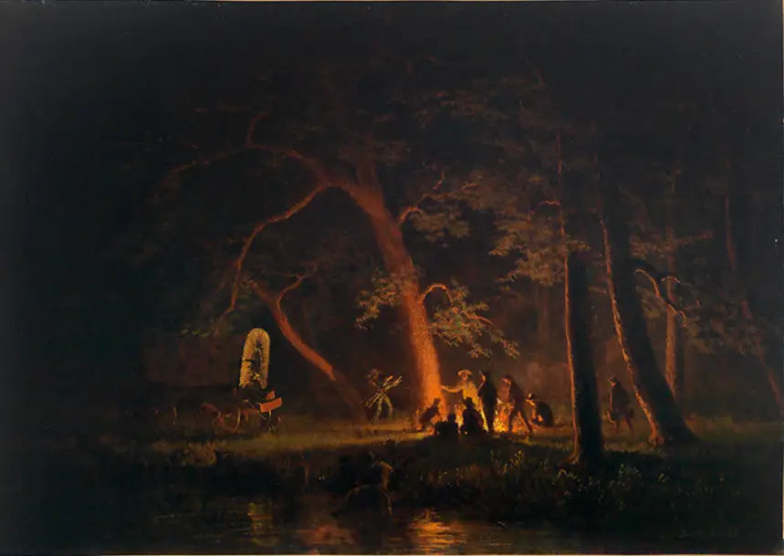 Feu de camp - Albert Bierstadt - Alpha Reproduction