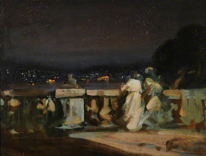 Foguetes de artifício em Saint-Cloud, França - Charles Conder