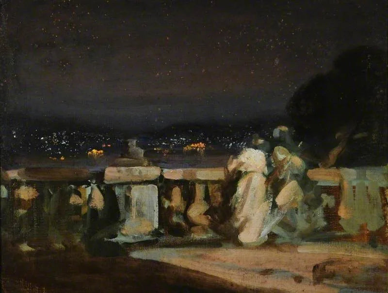 Foguetes de artifício em Saint-Cloud, França - Charles Conder