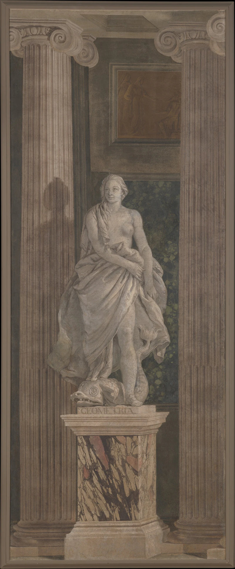 Figure allégorique représentant la géométrie - Girolamo Mengozzi (called Colonna)|Giovanni Battista Tiepolo