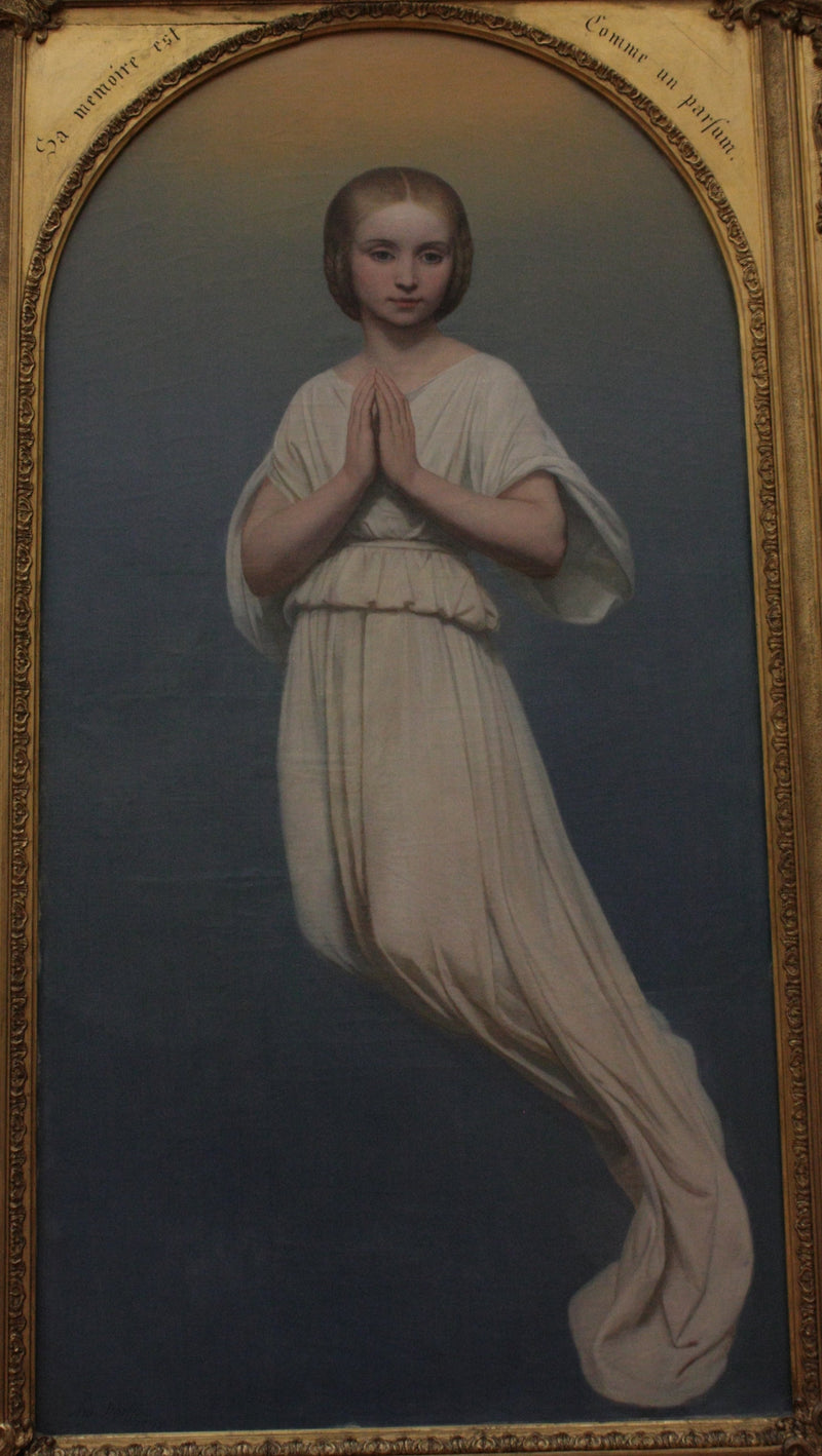 Figura de anjo representando Mademoiselle de Montblanc após sua morte - Ary Scheffer