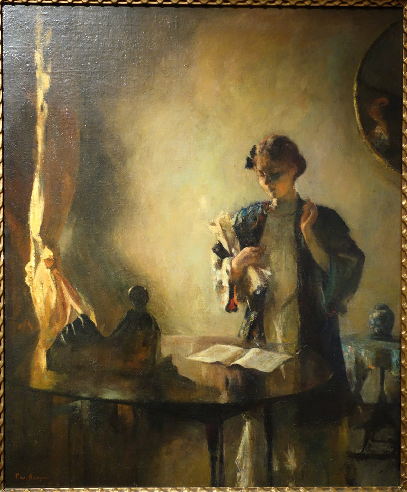Figura em um cômodo - Frank Weston Benson