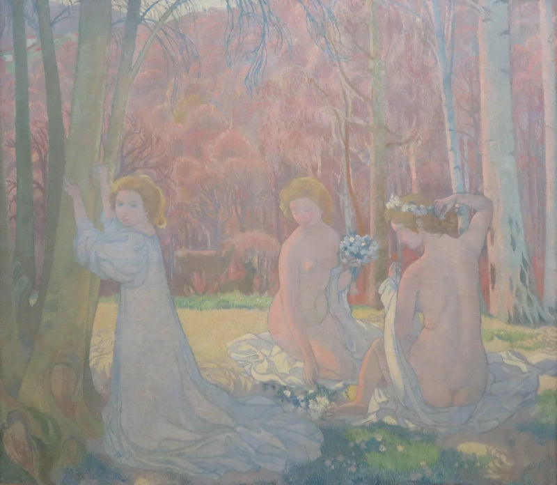 Figuras em uma paisagem primaveril (Bosque sagrado) - Maurice Denis