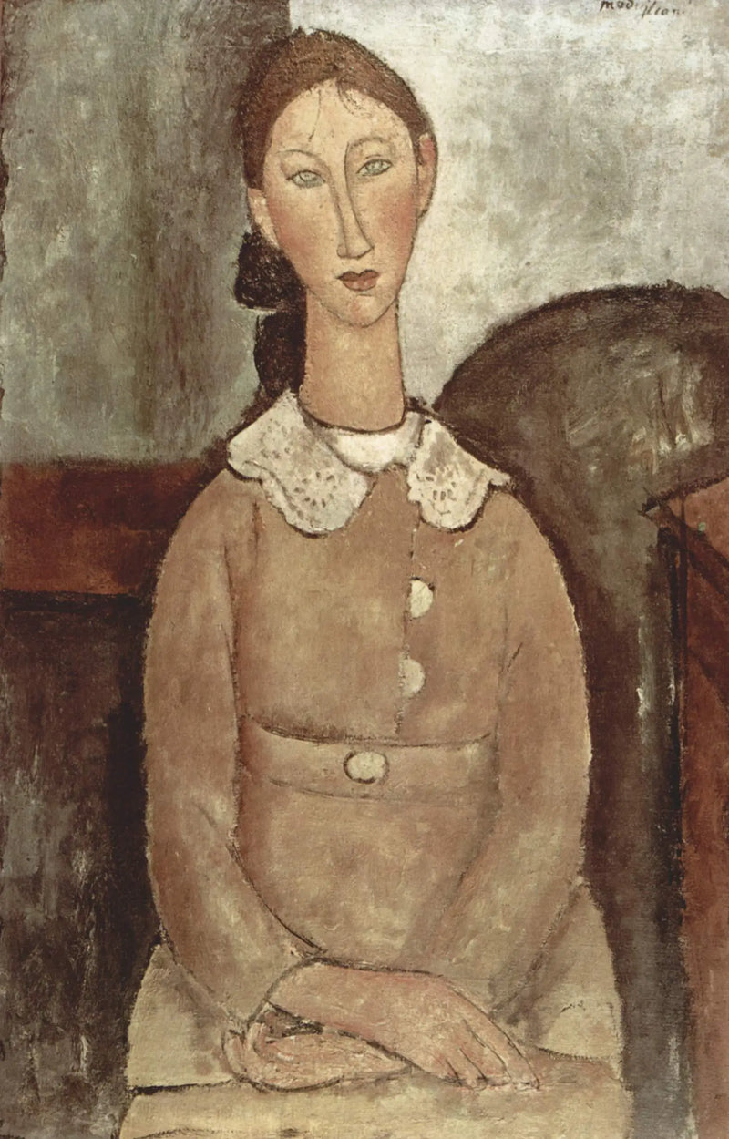 Retrato em vestido amarelo - Amedeo Modigliani