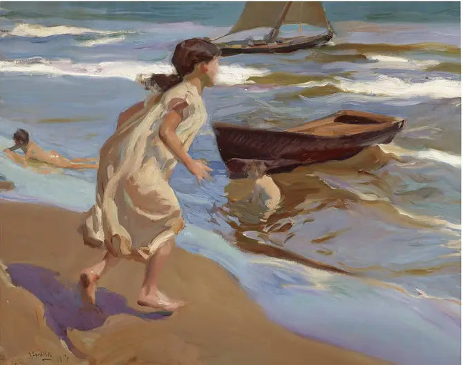 Filete entrando na água - Joaquín Sorolla