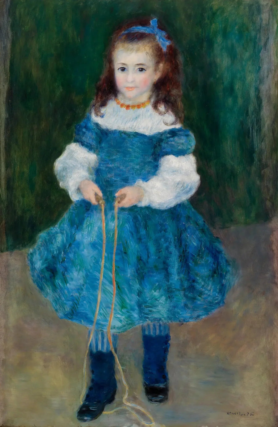 Menina com corda de pular (Retrato de Delphine Legrand) - Pierre-Auguste Renoir