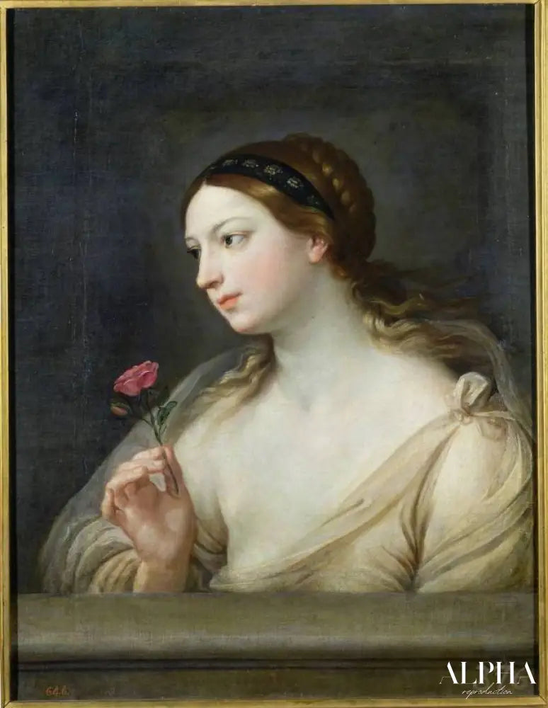 Fille à la rose - Guido Reni Reproductions de tableaux à la peinture à l’huile