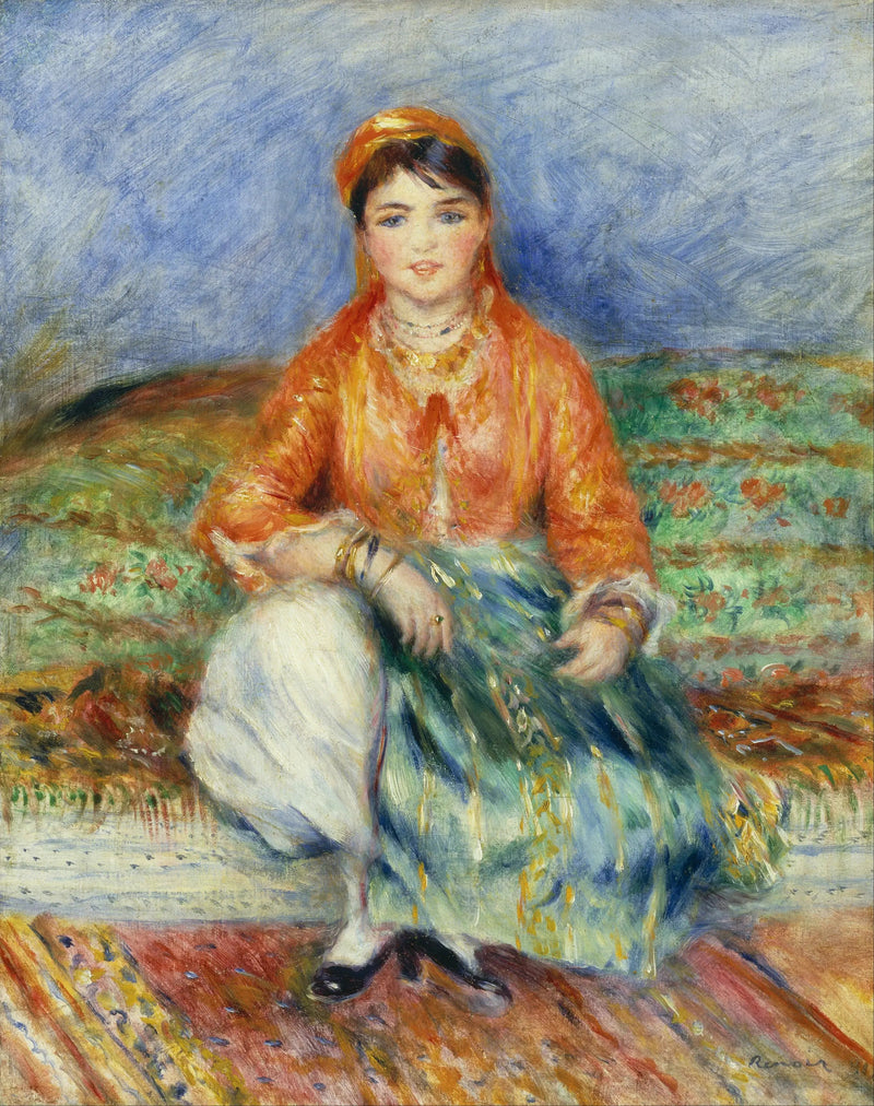 Menina argelina - Pierre-Auguste Renoir