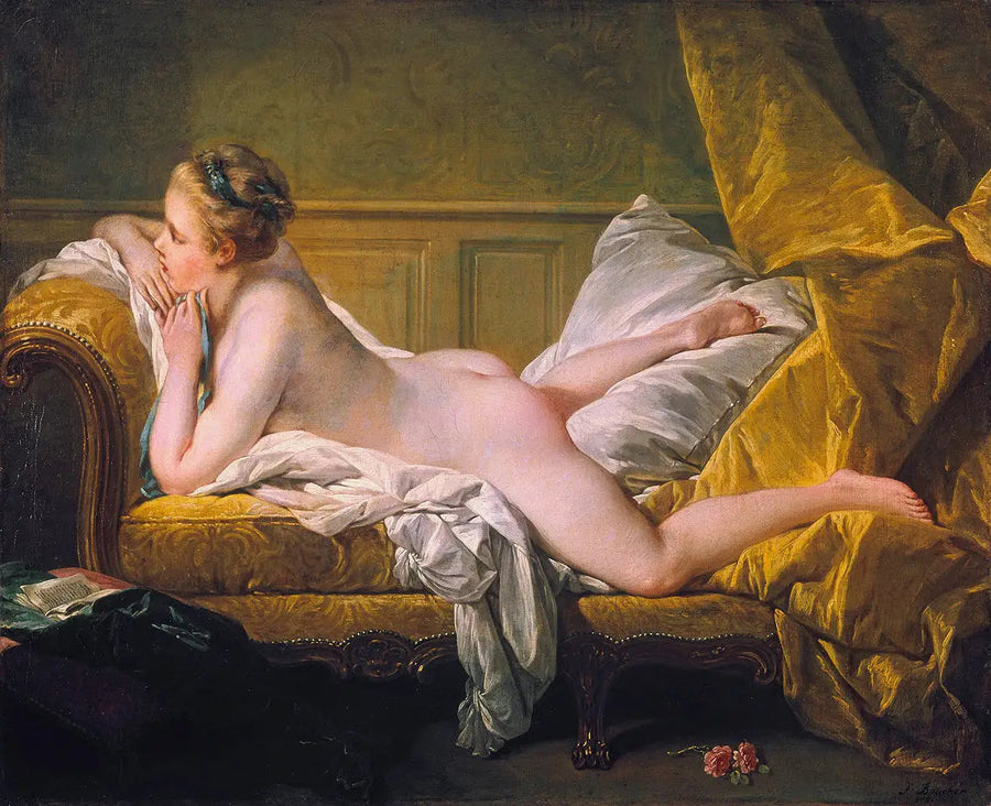 Garota deitada - François Boucher
