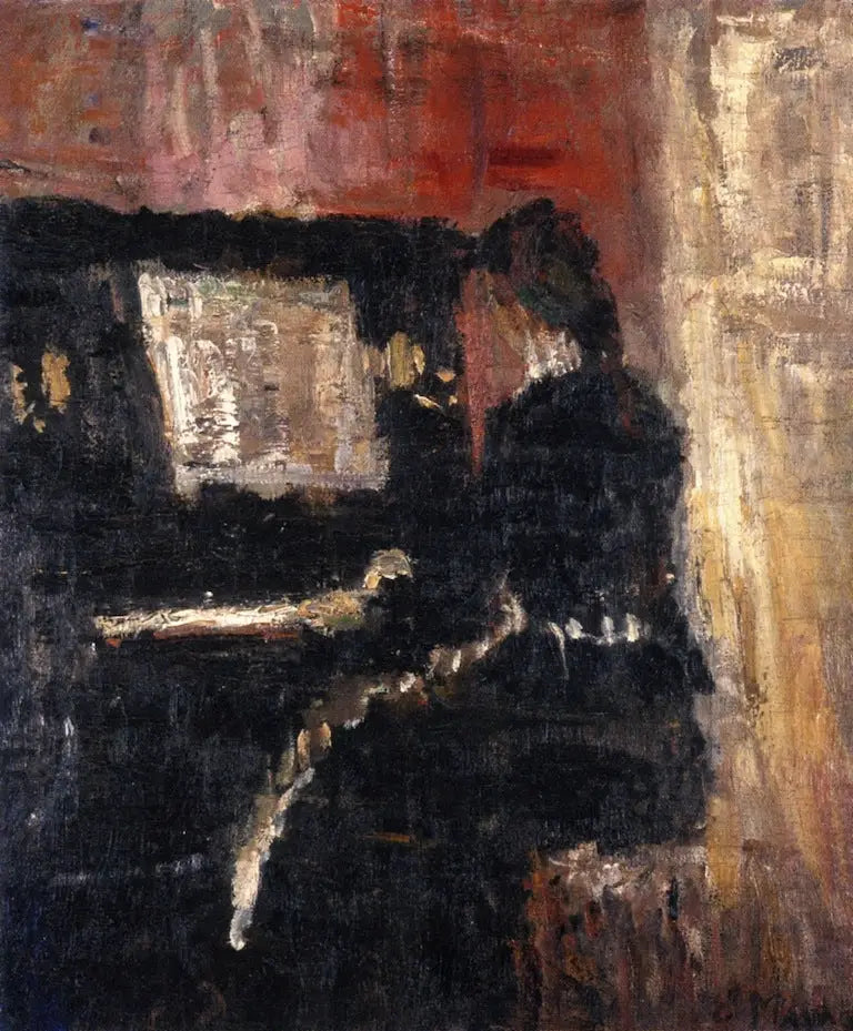 Menina ao piano - Edvard Munch
