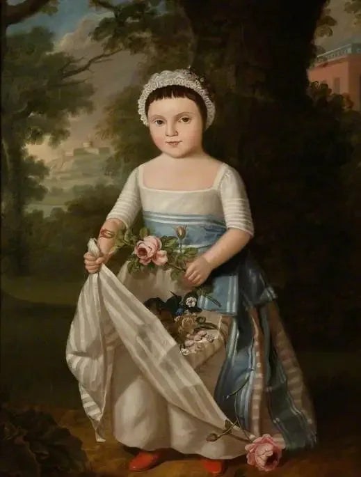 Fille aux roses - Thomas Gainsborough image 1 reproduction artisanale de tableau