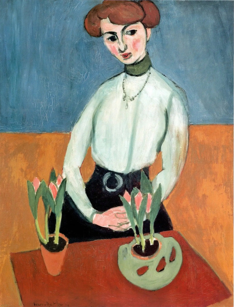 Menina com Tulipas - Henri Matisse