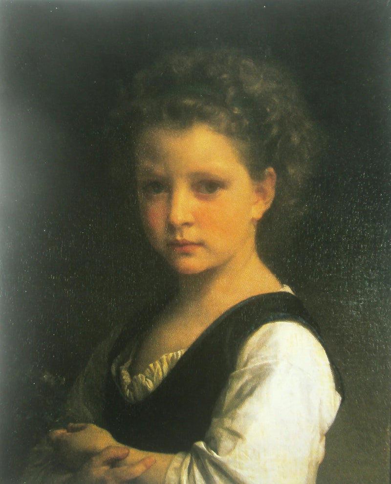 Menina com violetas - Bouguereau