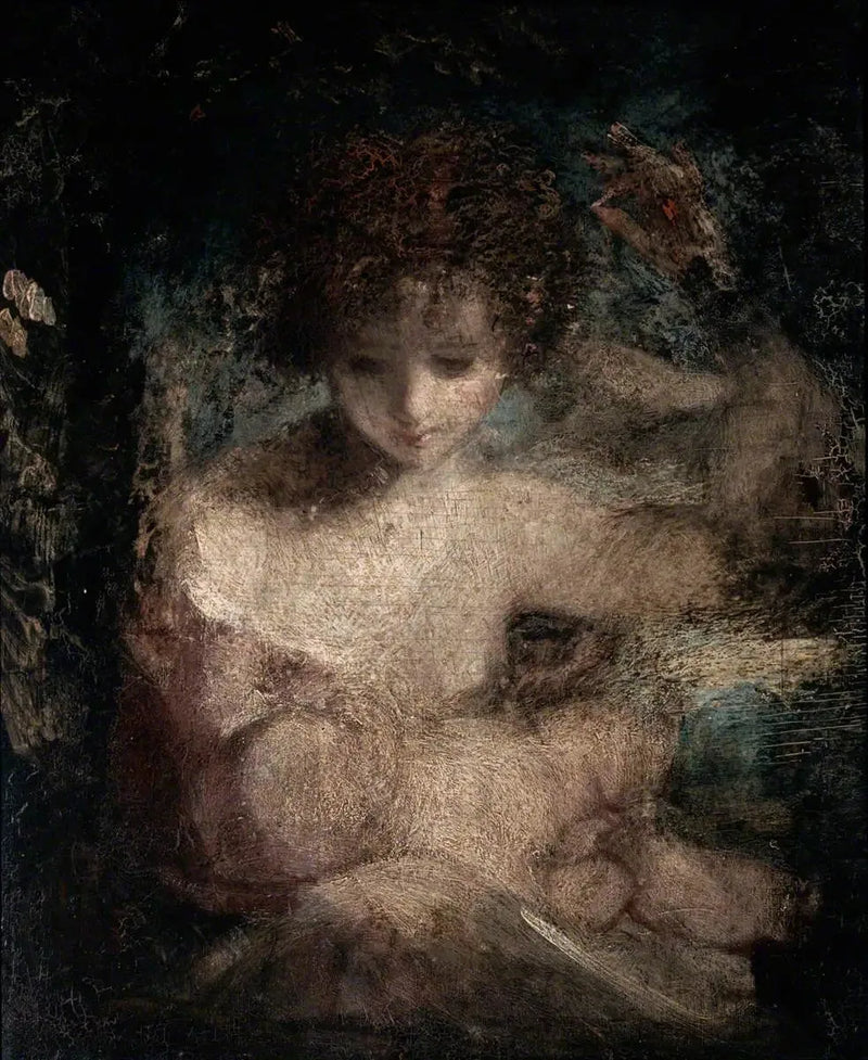 Menina com um bebê - Joshua Reynolds