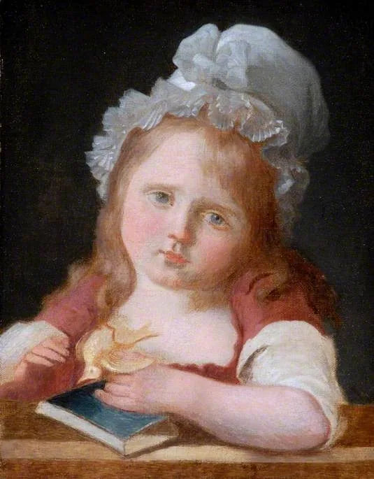 Menina com um canário morto - Jean-Baptiste Greuze