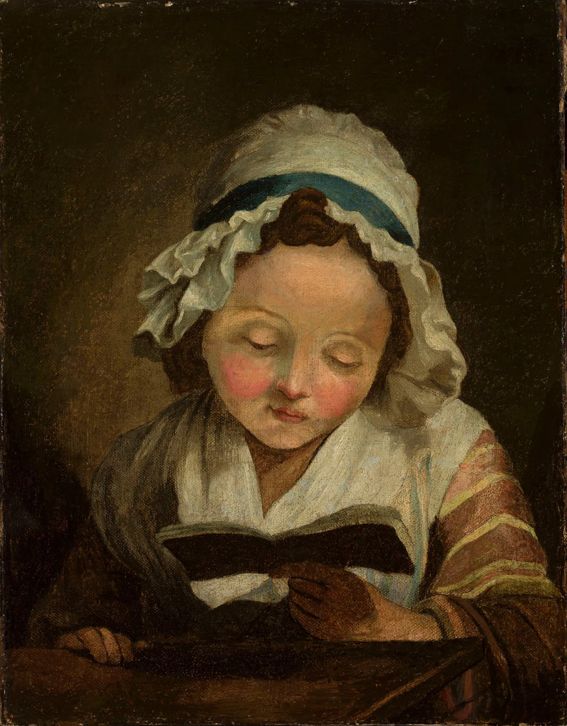 Menina com um livro - Jean-Baptiste Greuze