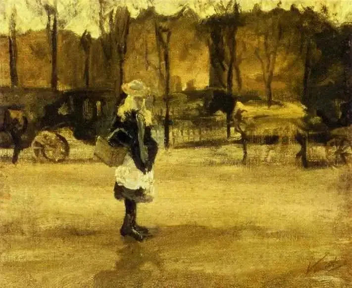 Menina na rua - Vincent van Gogh