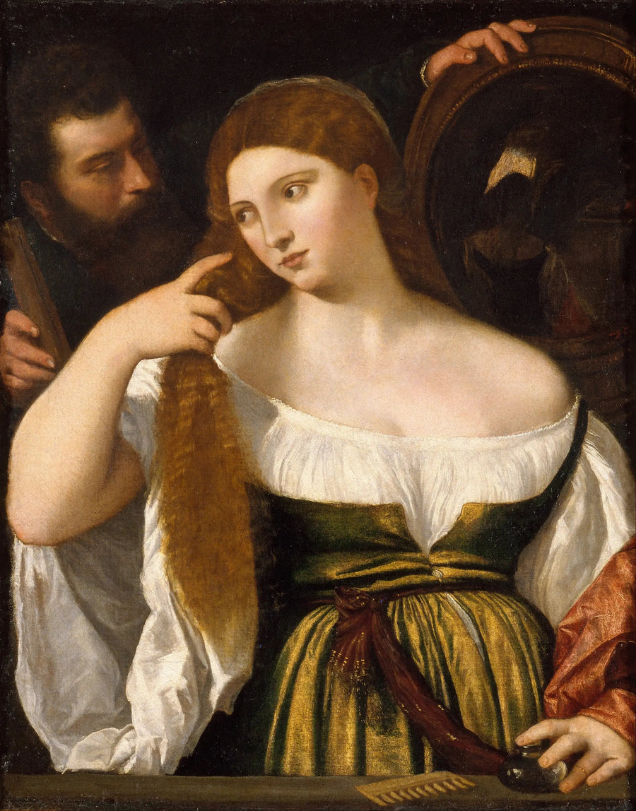 Menina diante do espelho - Titian