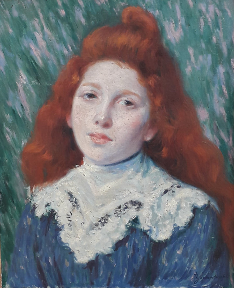 menina de col branco - Federico Zandomeneghi
