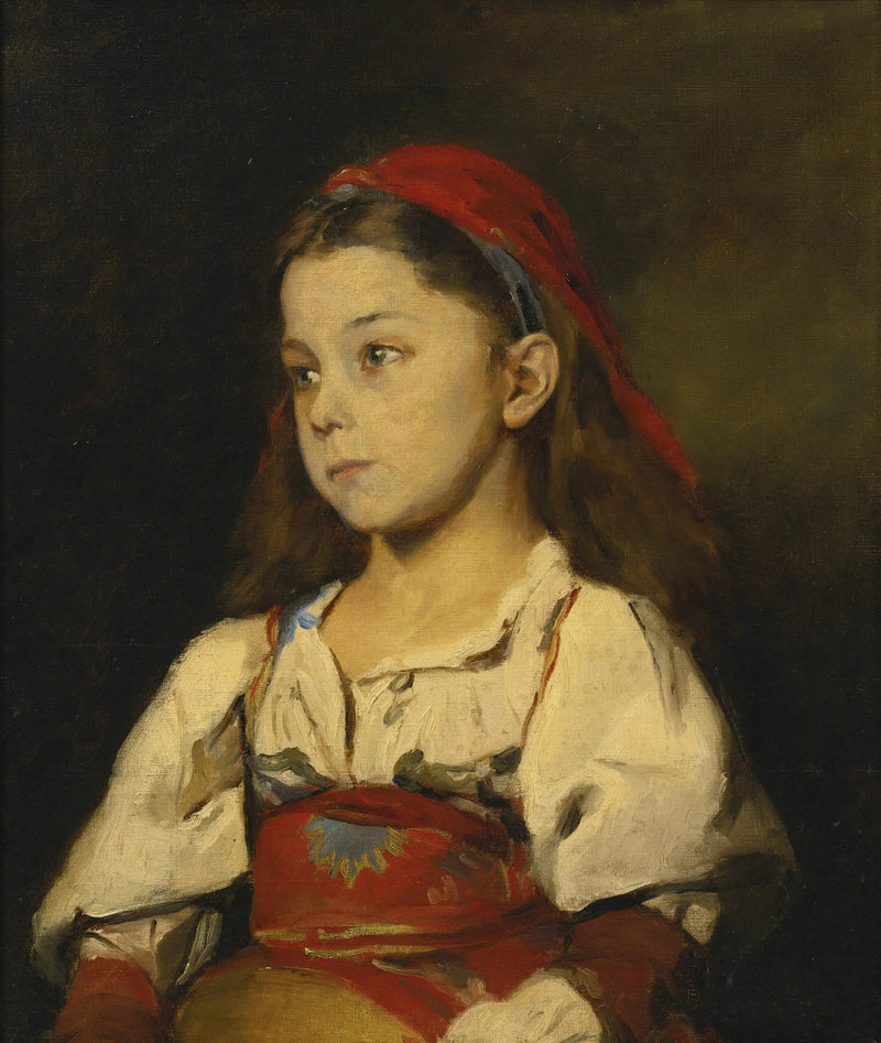 Menina com traje de Ciociaro - William Merritt Chase