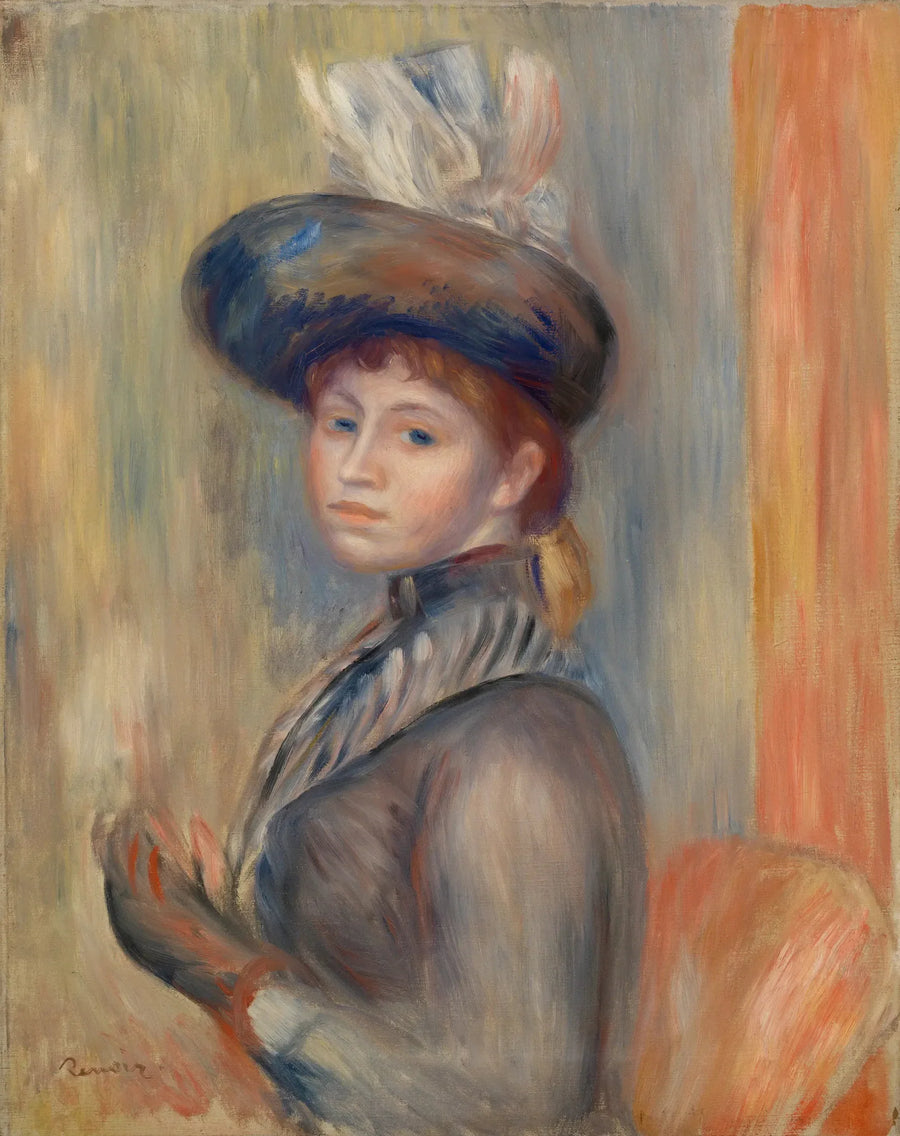 Menina em cinza-azul - Pierre-Auguste Renoir