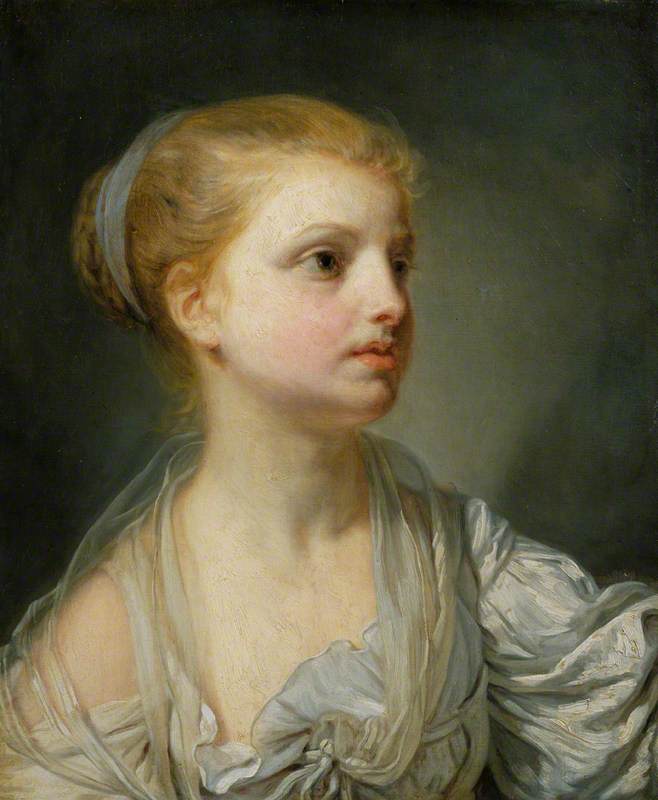 Menina de vestido branco - Jean-Baptiste Greuze
