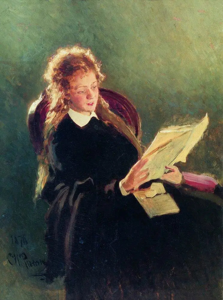 Menina lendo - Ilya Repin
