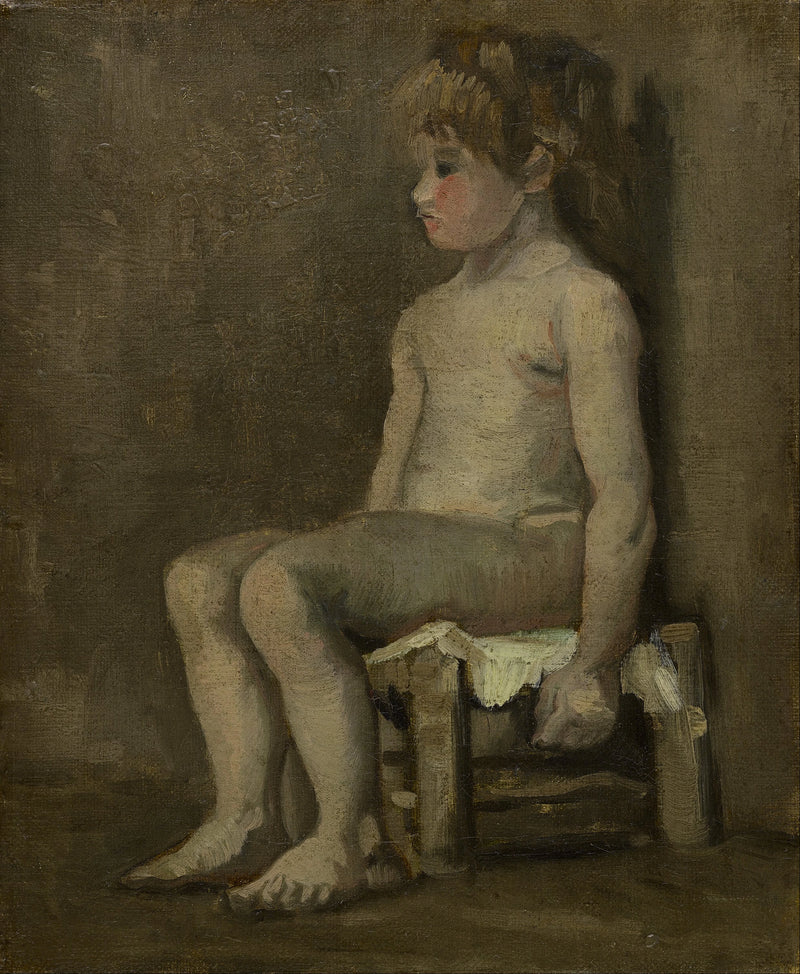 Menina nua, sentada - Vincent van Gogh
