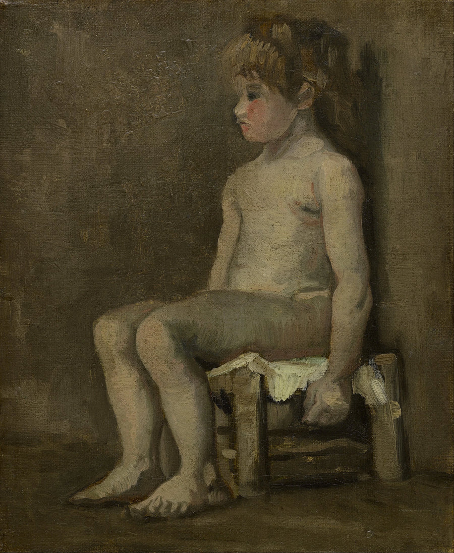 Menina nua, sentada - Vincent van Gogh