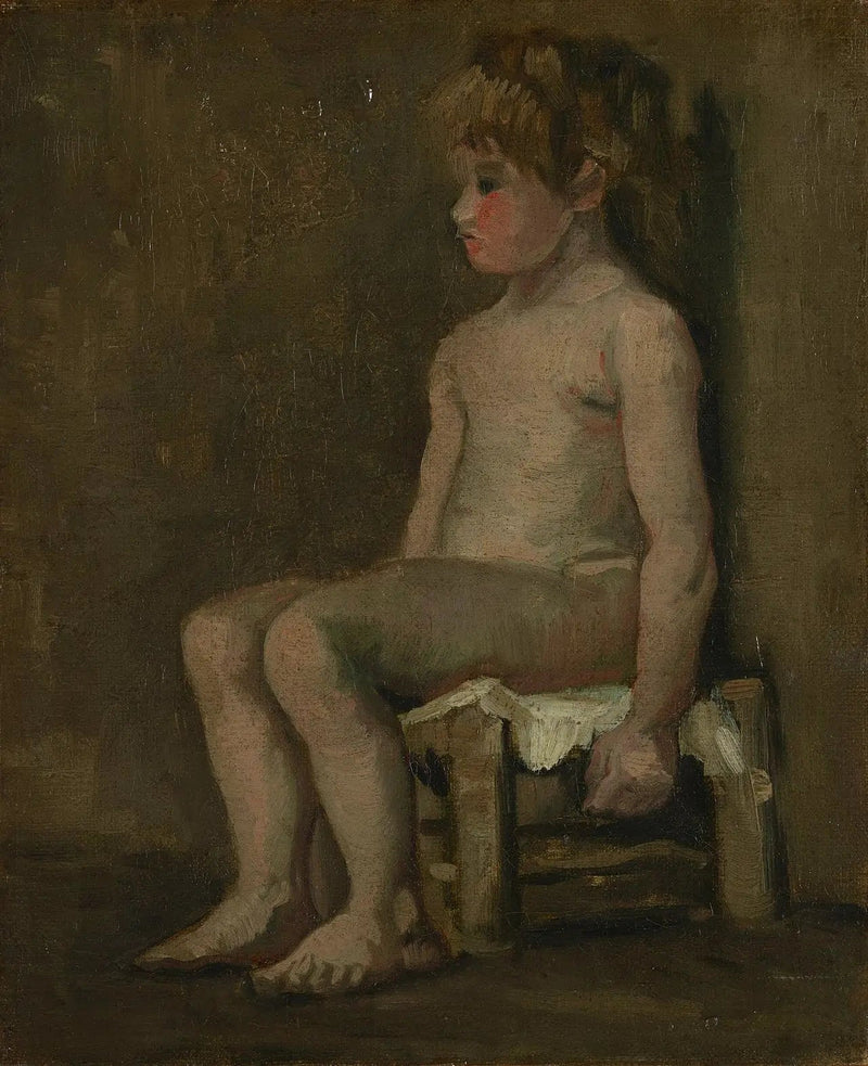 Menina nua, sentada - Vincent van Gogh