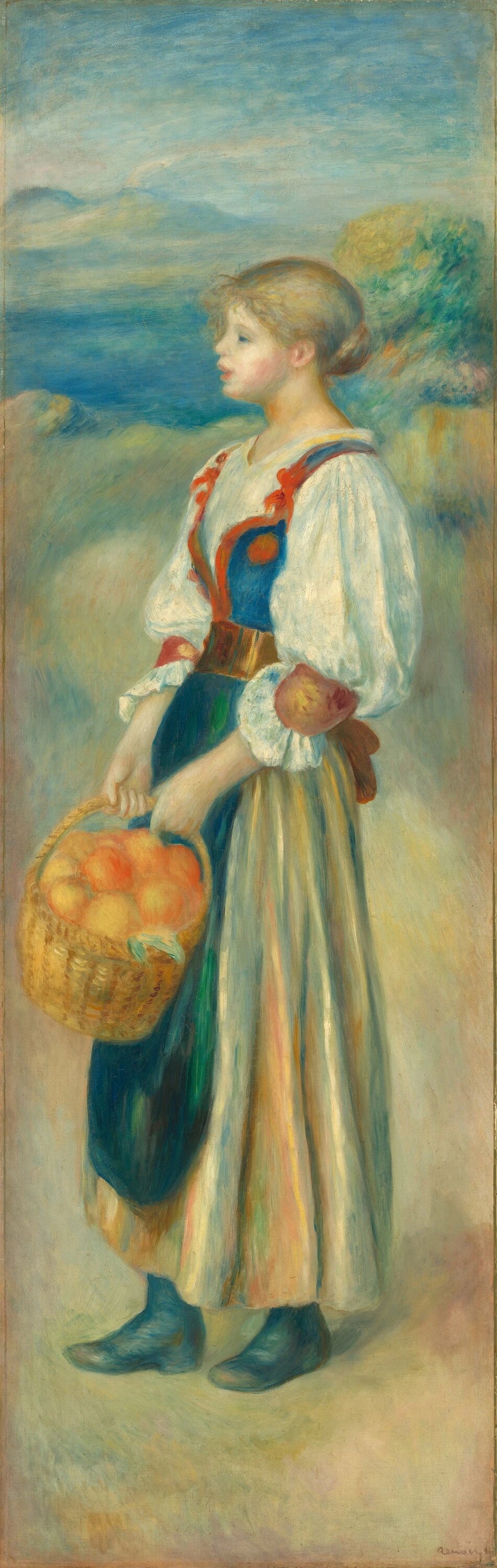A Vendedora de Laranjas - Pierre-Auguste Renoir