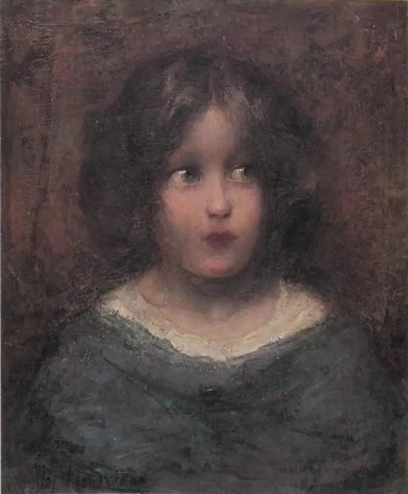 Menina olhando para a esquerda - Piet Mondrian