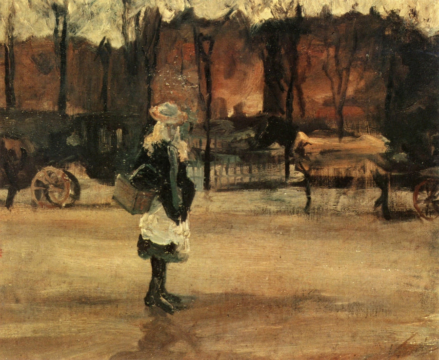Menina na rua - Vincent van Gogh