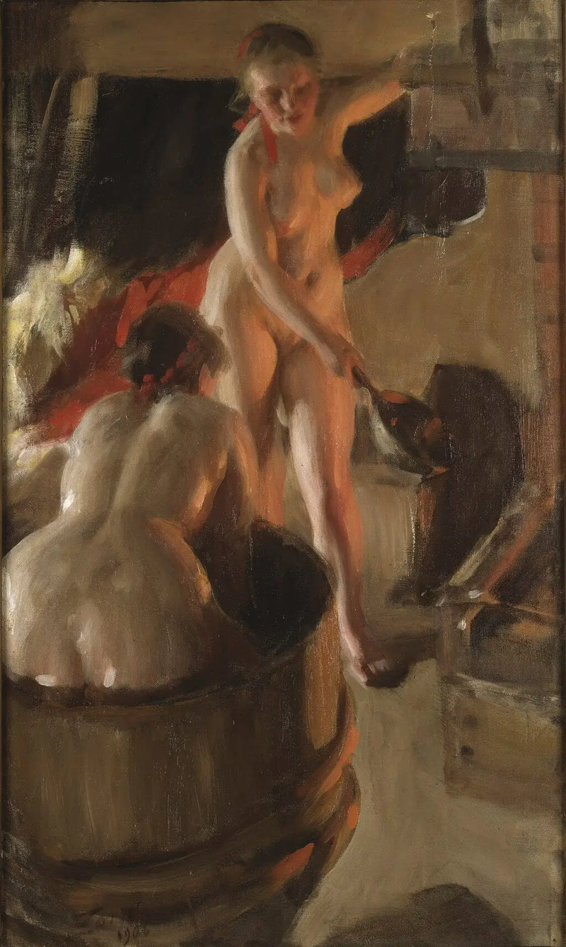 Filhas de Dalarna tomando banho - Anders Zorn