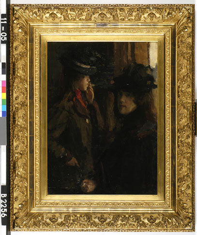 Meninas fumando cigarros - Isaac Israëls