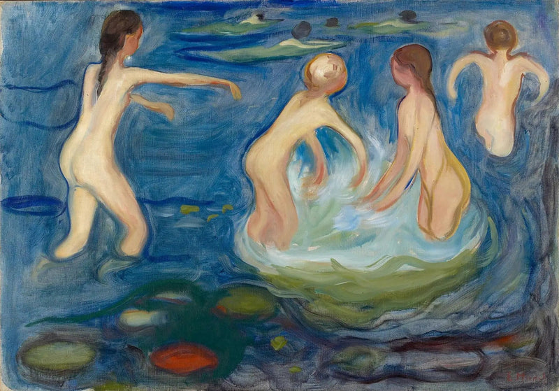 Meninas se banhando - Edvard Munch