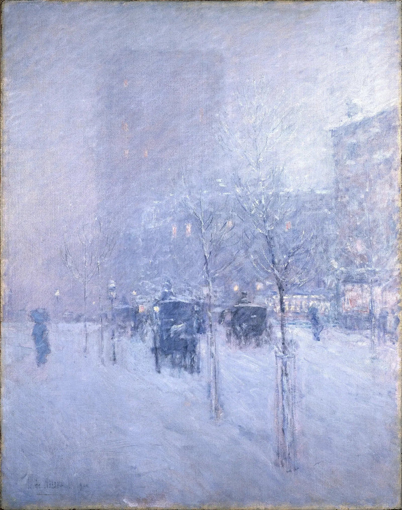 Final de tarde, Nova York, inverno - Childe Hassam